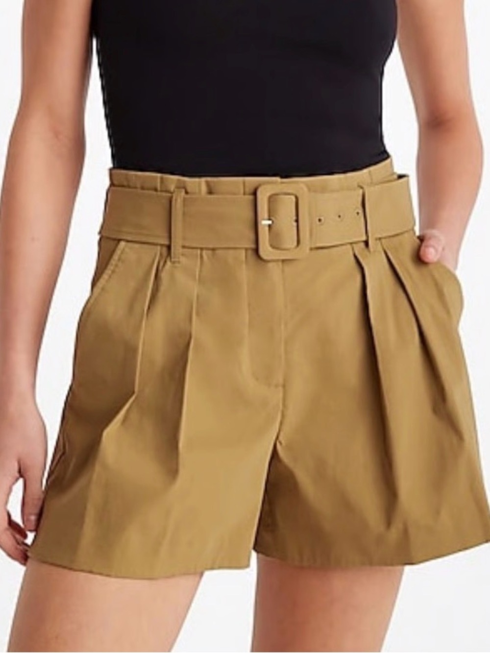 Express Tan High Waist Tan Shorts